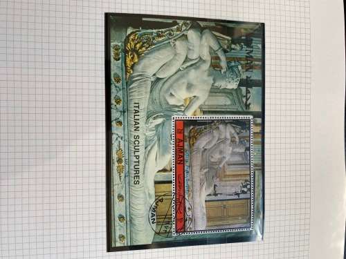 Art thematic stamps - 145 pages 4 books